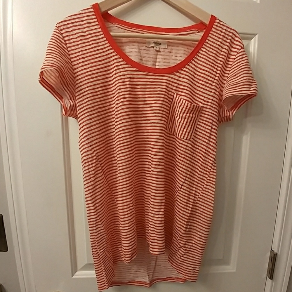Madewell linen crew tee